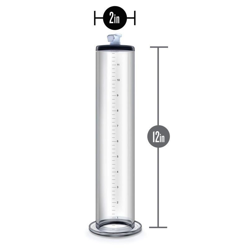 Performance - 12 Inch X 2 Inch Penis Pump Cylinder  Clear