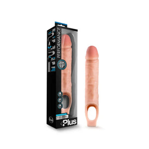 Performance Plus - 10 Inch Silicone Cock Sheath Penis Extender - Vanilla - MyPleasure