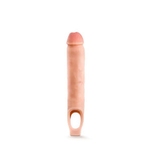 Performance Plus - 11.5 Inch Silicone Cock Sheath Penis Extender - Vanilla - MyPleasure