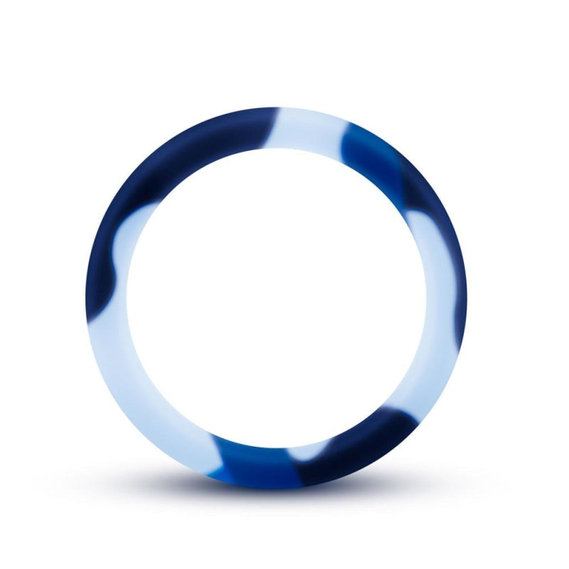 Performance - Silicone Camo Cock Ring - Blue  Camoflauge