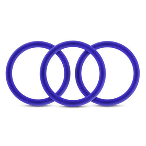 Performance - Vs1 Pure Premium Silicone Cockrings - Medium - Indigo - MyPleasure