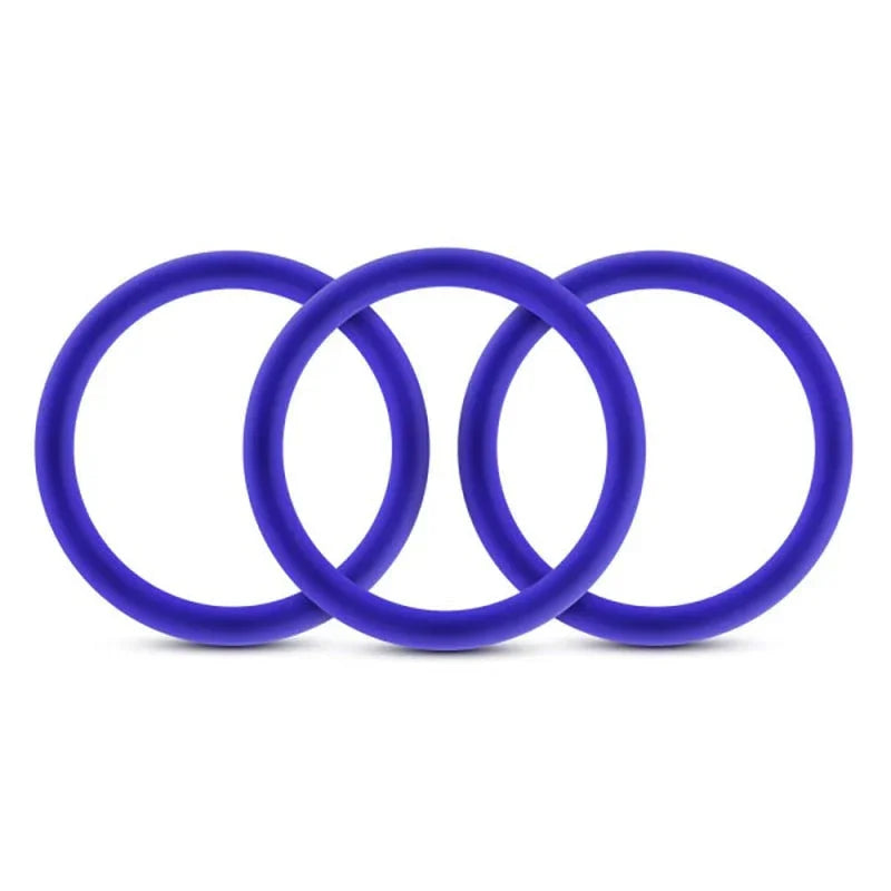 Performance - Vs1 Pure Premium Silicone Cockrings - Medium - Indigo - MyPleasure