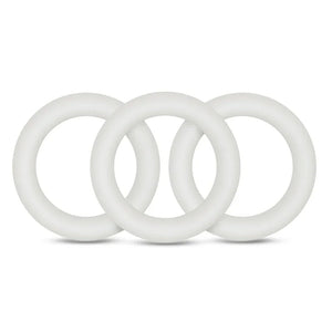 Performance - Vs2 Pure Premium Silicone Cockrings - Small - White - MyPleasure