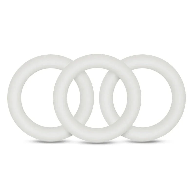 Performance - Vs2 Pure Premium Silicone Cockrings - Small - White - MyPleasure