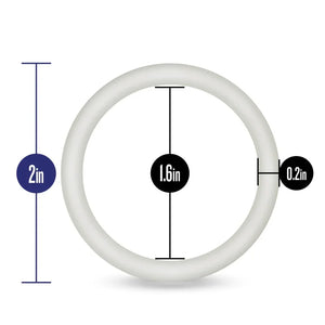 Performance - Vs3 Pure Premium Silicone Cockrings - Large - White - MyPleasure