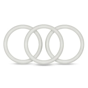 Performance - Vs3 Pure Premium Silicone Cockrings - Large - White - MyPleasure