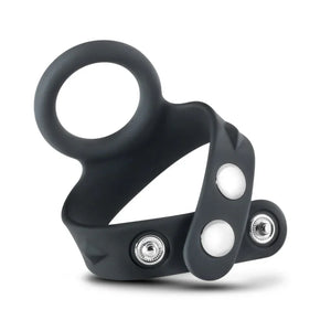 Performance - Vs6 - Silicone Cock & Ball Strap - Black - MyPleasure