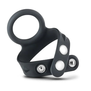 Performance - Vs7 - Silicone Cock & Ball Strap Large - Black - MyPleasure