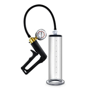 Performance - Vx7 Vacuum Penis Pump With Brass Trigger & Pressure Gauge - Clear - MyPleasure