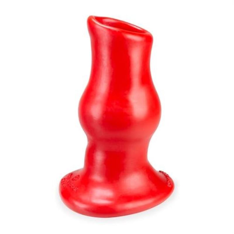 Pighole Deep-1 Fuckable Buttplug - Red OX-1339-1-RED