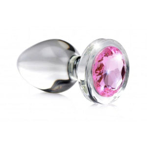 Pink Gem Glass Anal Plug - Small - MyPleasure