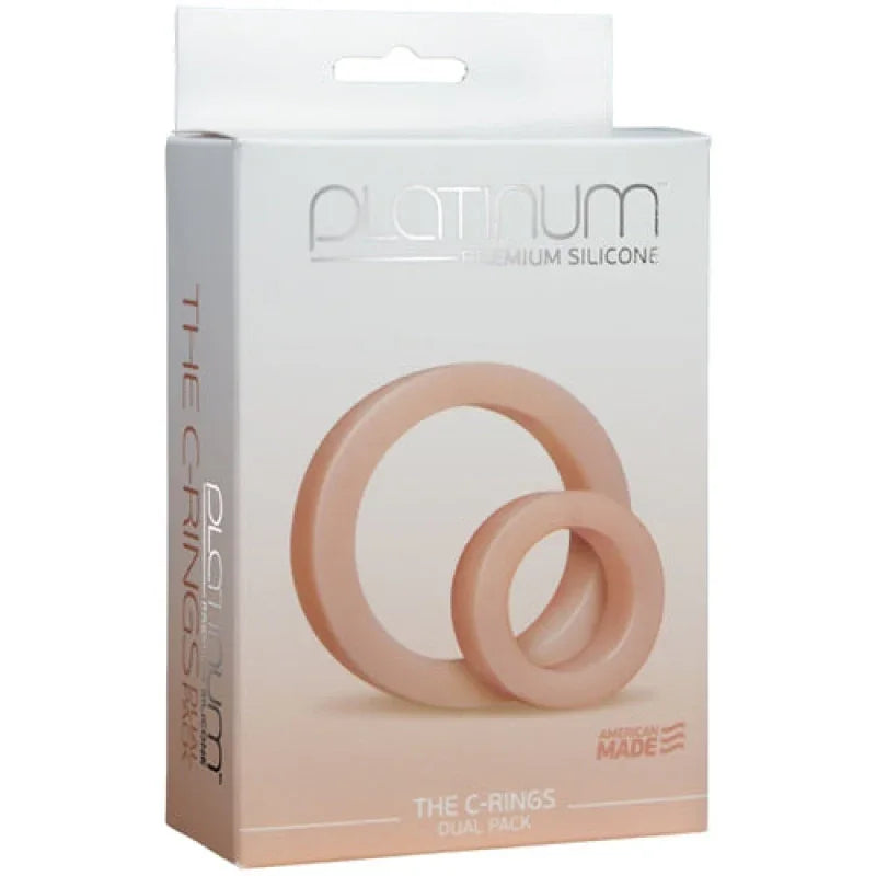 Platinum Premium Silicone - the C-Rings - White - MyPleasure