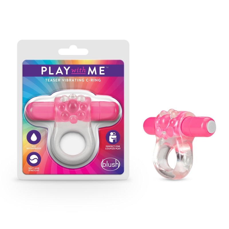 Play With Me Teaser Vibrating C-Ring Pink - Cockrings