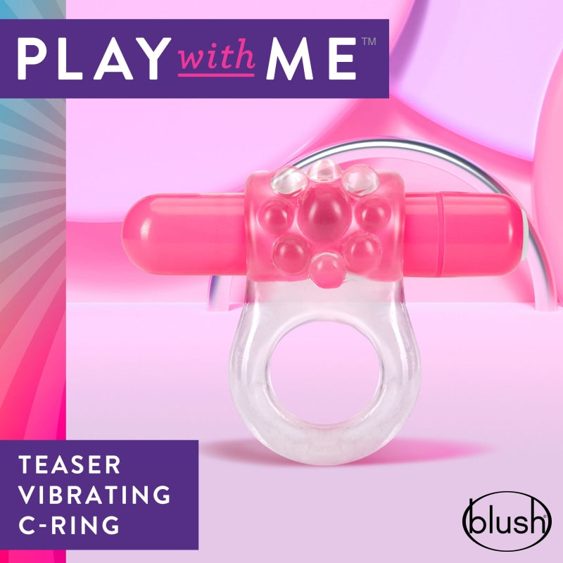 Play With Me Teaser Vibrating C-Ring Pink - Cockrings