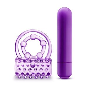 Play With Me - the Player - Vibrating Double Strap Ring - Purple - MyPleasure