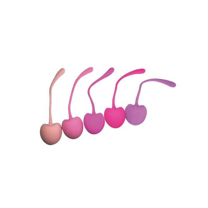 Pleasure Cherry Kegel Balls - Multi-Weighted - 5 Pack - Kegel & Pelvic Exercisers