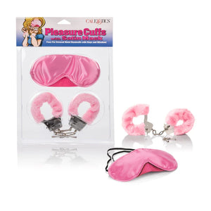 Pleasure Cuffs With Satin Mask - MyPleasure