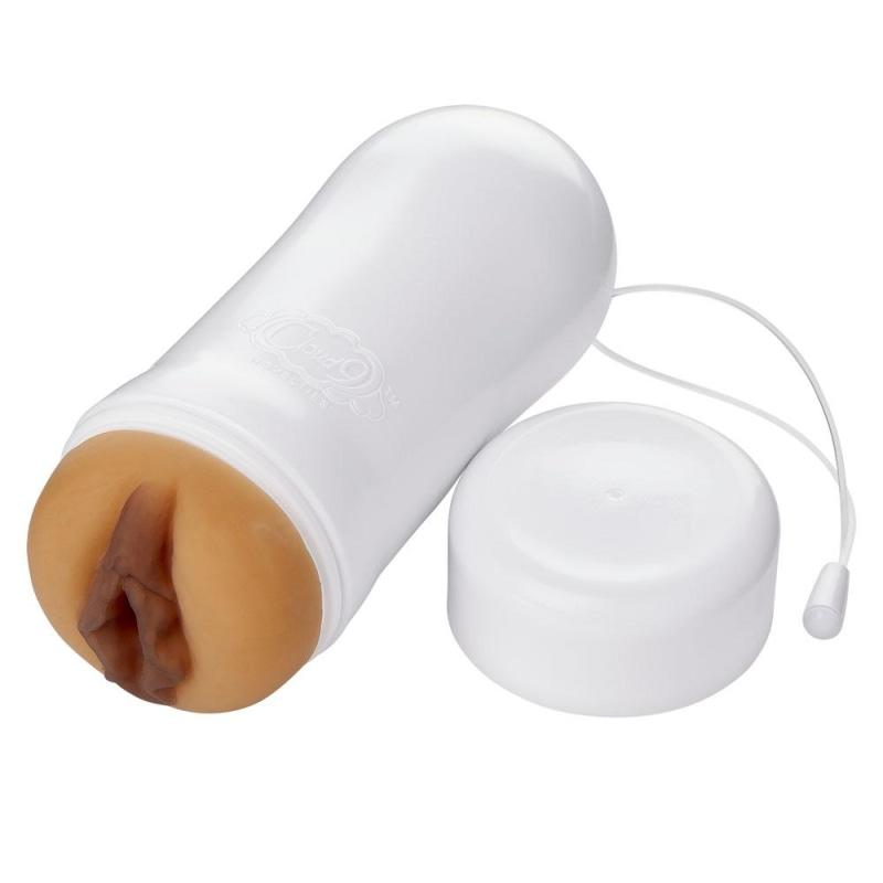 Pleasure Pussy Pocket Stroker Water Activated - Tan - Masturbation Aids for Males