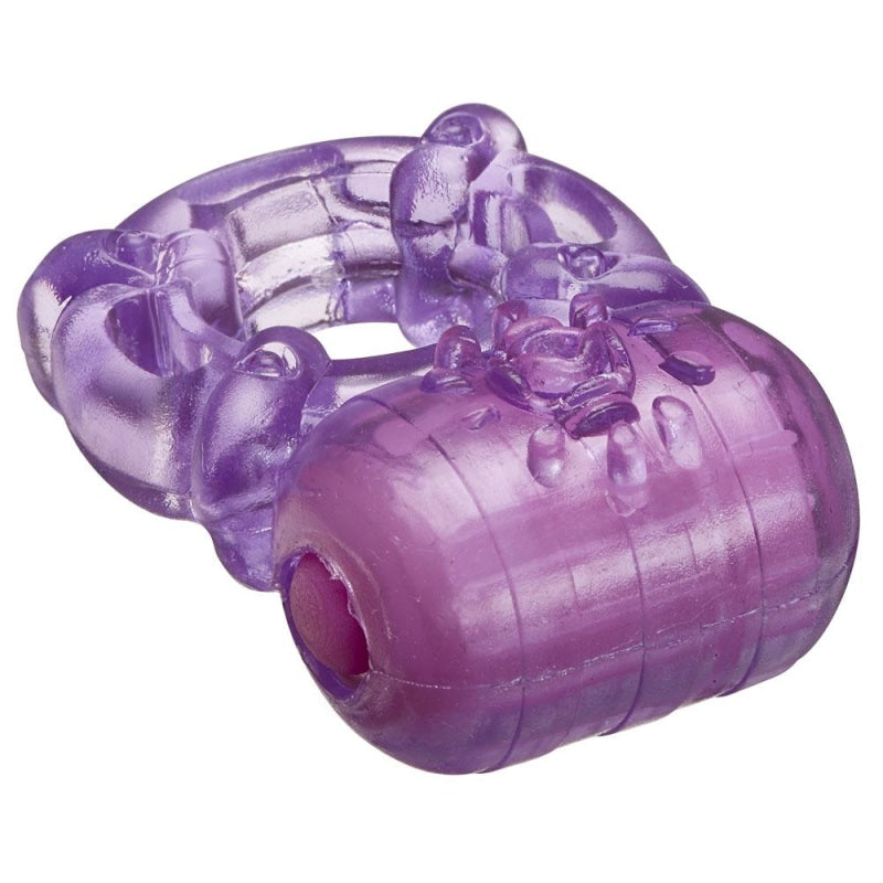 Pleasure Tickler 5 Speed Bullet - Purple - Cockrings