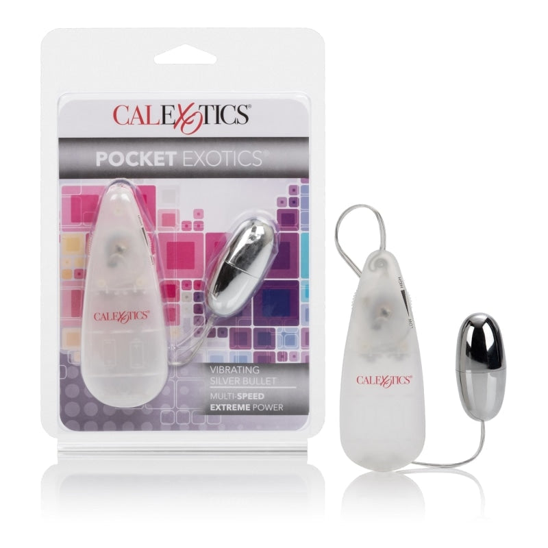 Pocket Exotics Vibrating Silver Bullet - Vibrators