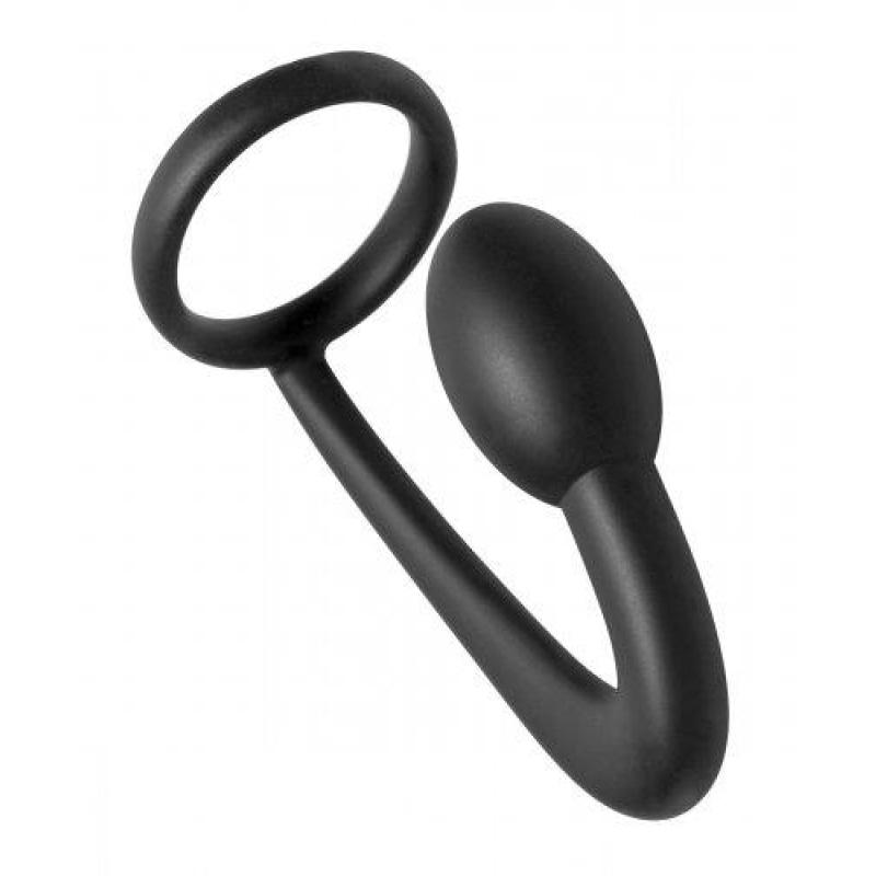 Prostatic Play Explorer Silicone Cock Ring and Prostate Plug MSPP-AE389
