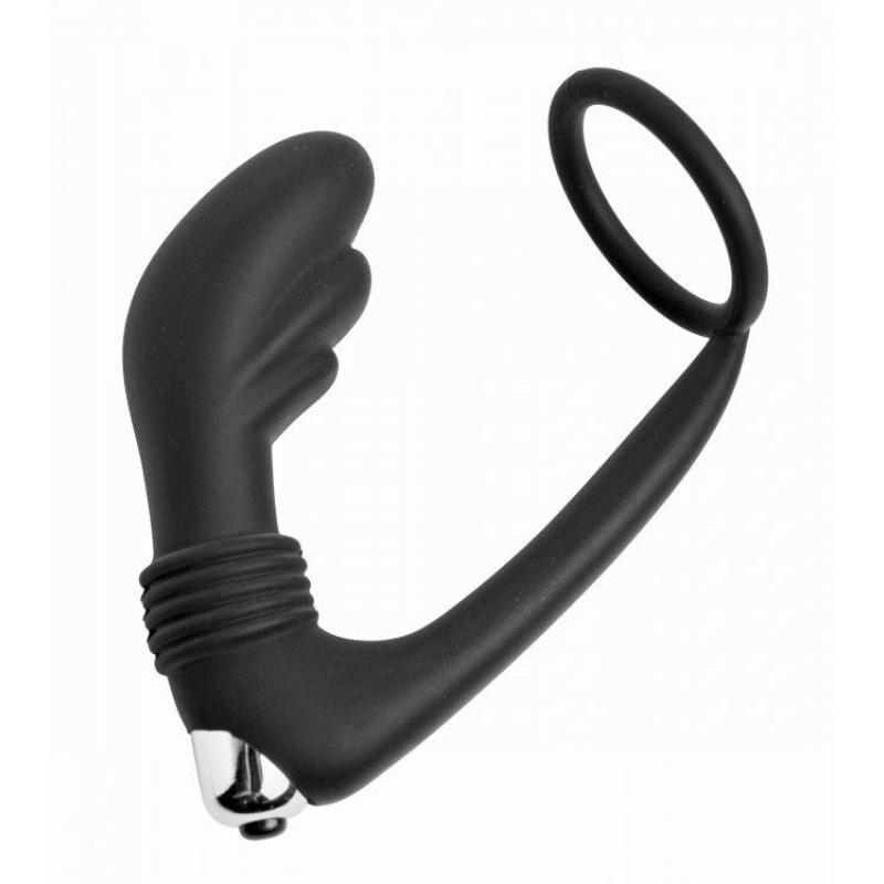 Prostatic Play Nova Silicone Cock Ring and Prostate Vibe MSPP-AE425