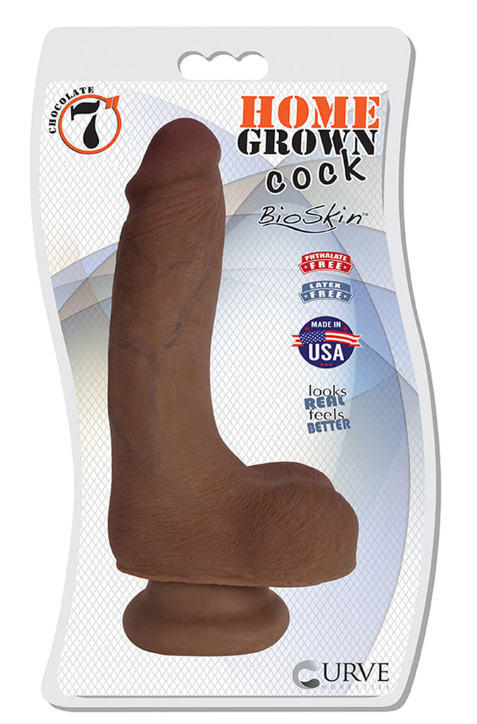7" Home Grown Cock - Chocolate
