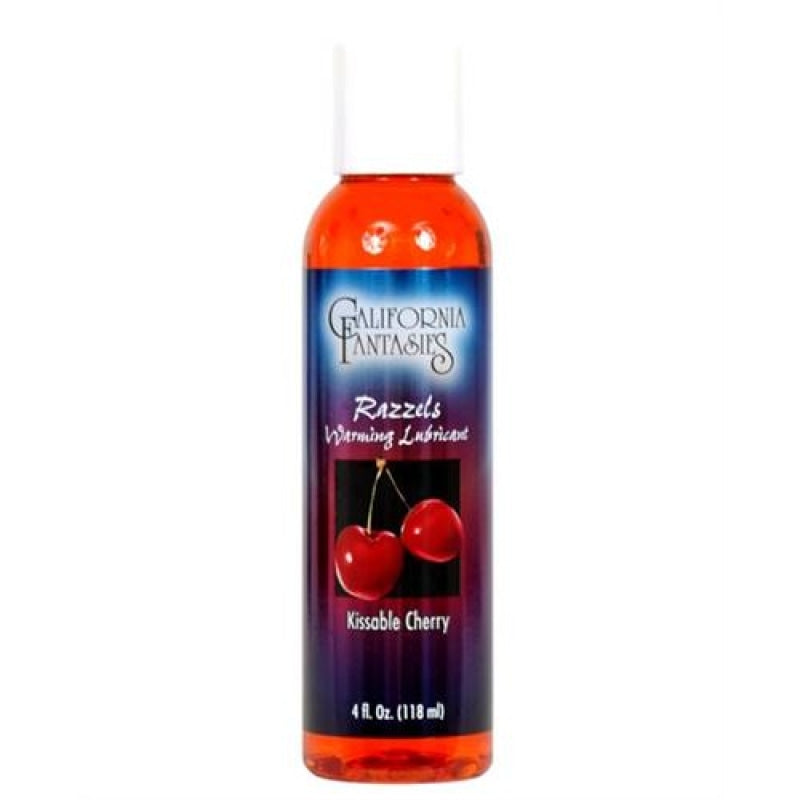 Razzels Warming Lubricant - Kissable Cherry - 4 Oz. Bottle - Lubricants Creams & Glides