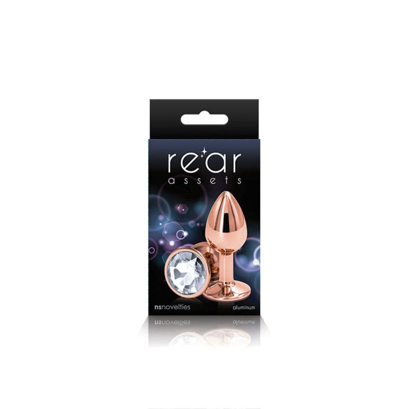 Rear Assets - Rose Gold - Small - Clear - Anal Toys & Stimulators