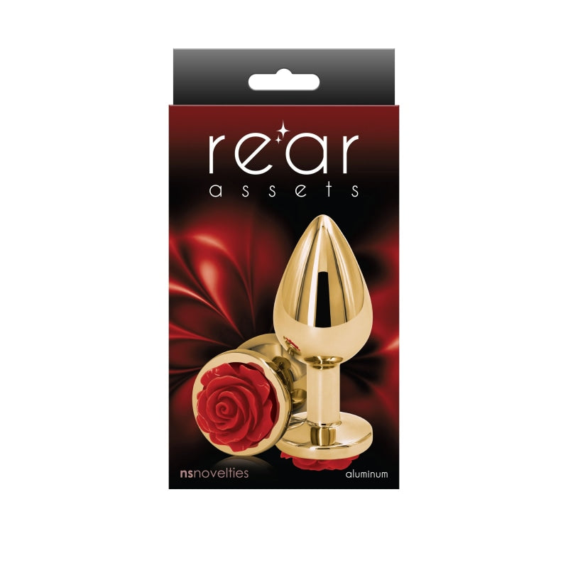 Rear Assets - Rose - Medium - Red - Anal Toys & Stimulators