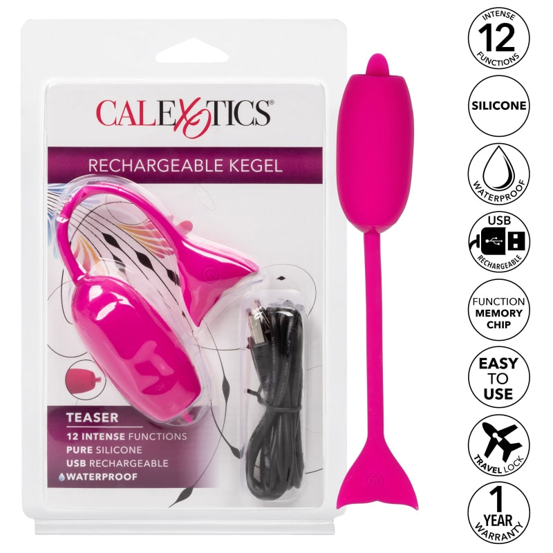 Rechargeable Kegel Teaser - Pink - Kegel & Pelvic Exercisers