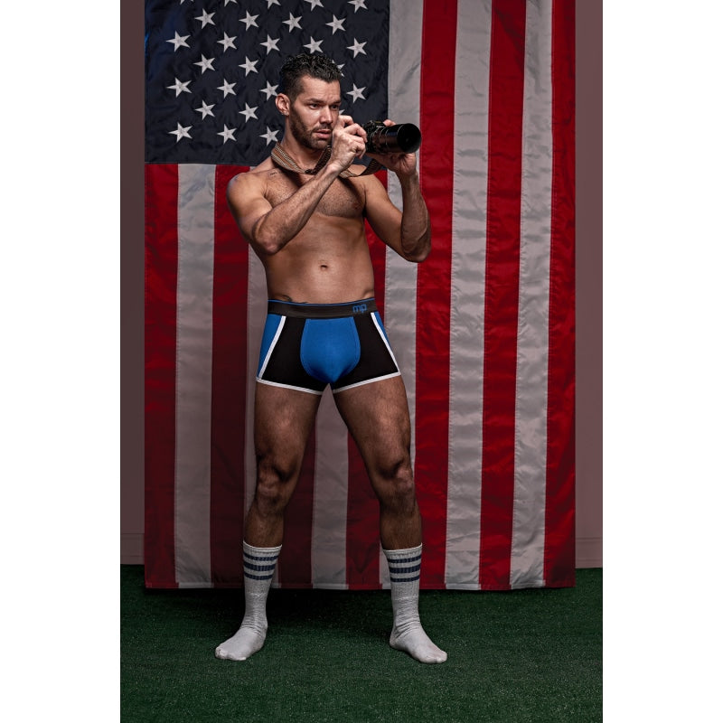 Retro Sport Panel Jock - L/ XL - Black/ Red - Lingerie & Sexy Apparel