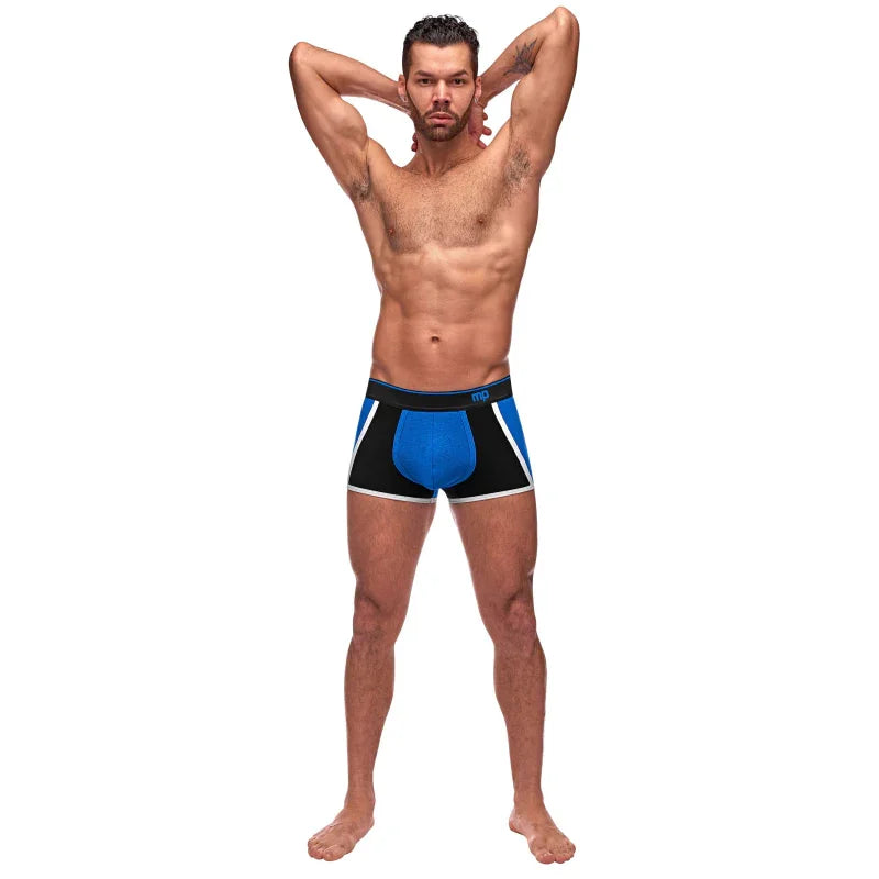Retro Sport Panel Short - Small - Blue/ Black - MyPleasure
