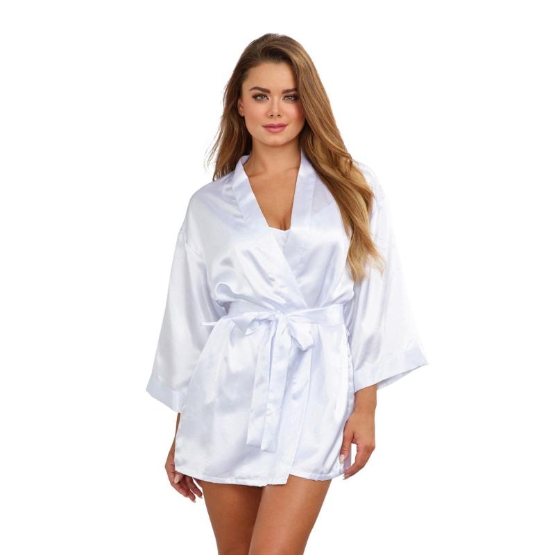 Robe, Chemise, Padded Hanger - Large - White DG-3717WHTL