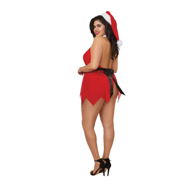 Santas Little Helper - Red - Queen Size - Lingerie & Sexy Apparel