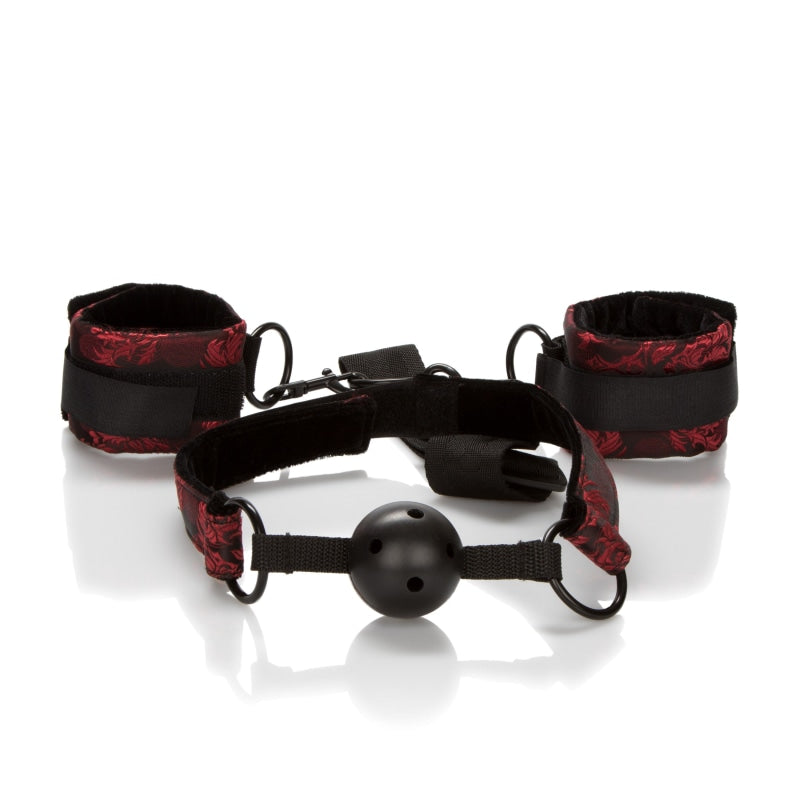 Scandal Breathable Ball Gag With Cuffs SE2712113