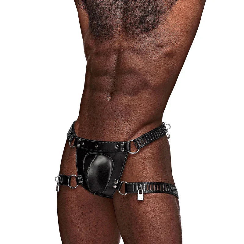 Scorpio Leather Short - One Size - Black - MyPleasure
