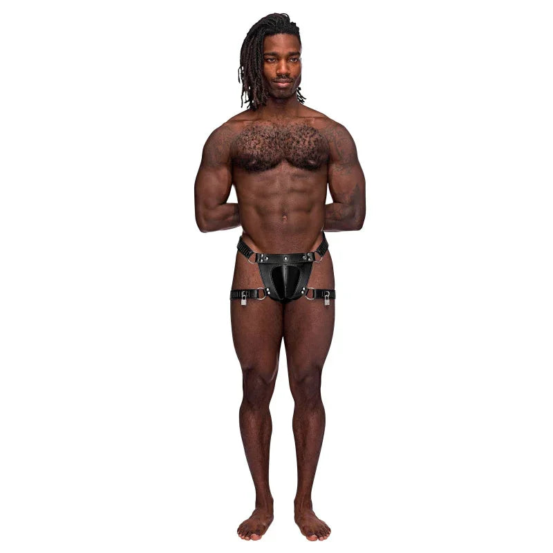 Scorpio Leather Short - One Size - Black - MyPleasure