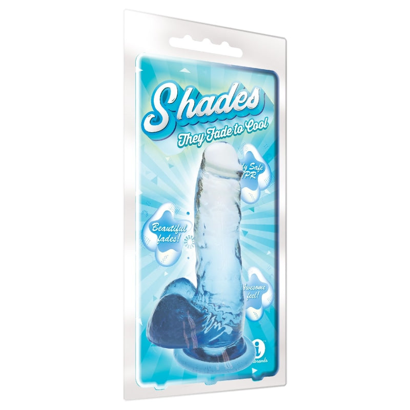 Shades - 7 Inch Gradient Dong - Blue - Dildos & Dongs