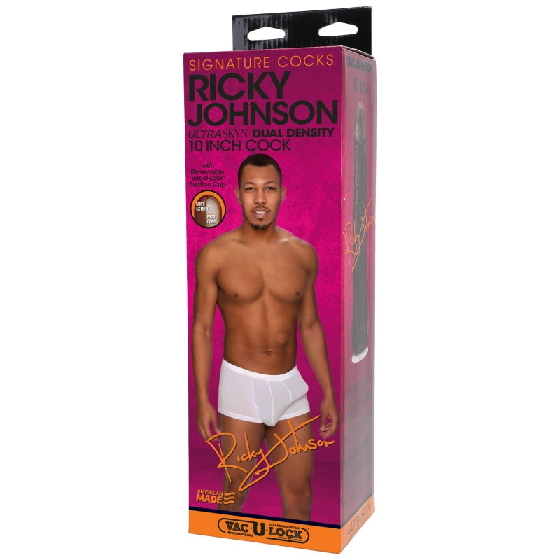 Signature Cocks - Ricky Johnson 8 Inch Ultraskyn Cock With Removable Vac-U-Lock Suction Cup - Dildos & Dongs