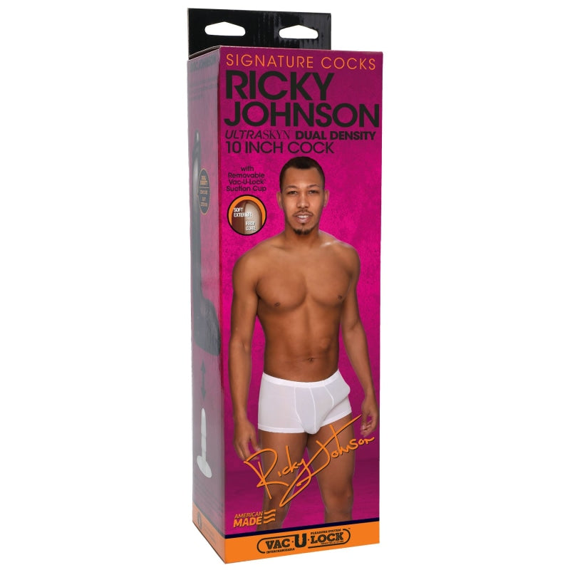 Signature Cocks - Ricky Johnson 8 Inch Ultraskyn Cock With Removable Vac-U-Lock Suction Cup - Dildos & Dongs