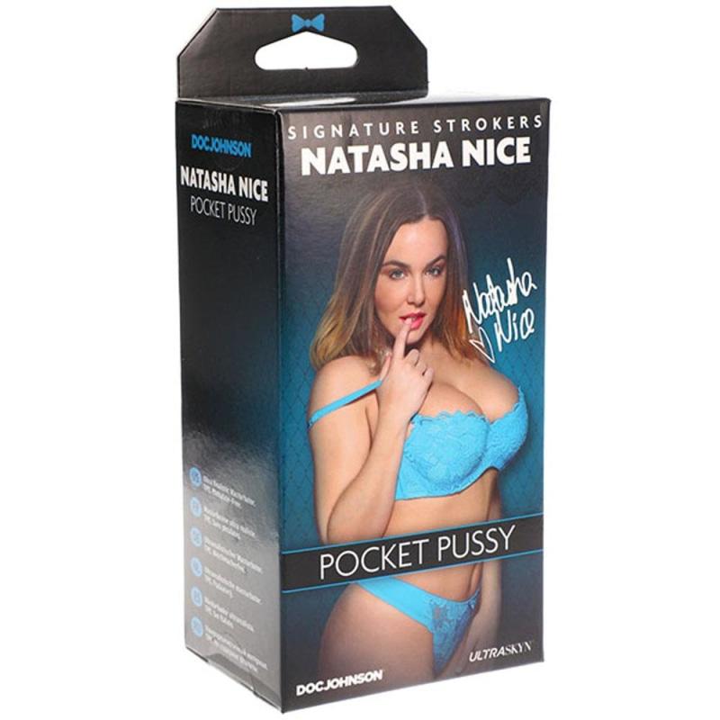 Signature Strokers - Natasha Nice - Ultraskyn Pocket Pussy - Masturbation Aids for Males