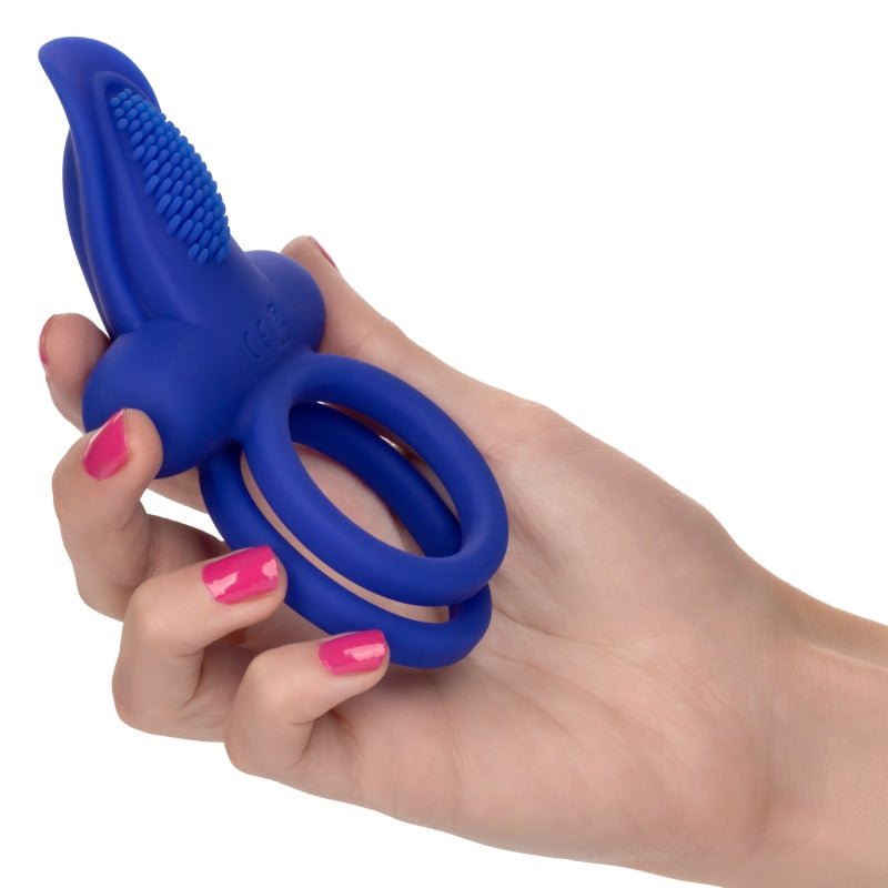 Silicone Rechargeable Dual Pleaser Enhancer - Cockrings