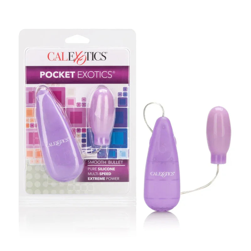 Silicone Slims Vibrating Smooth Bullet - Purple - MyPleasure