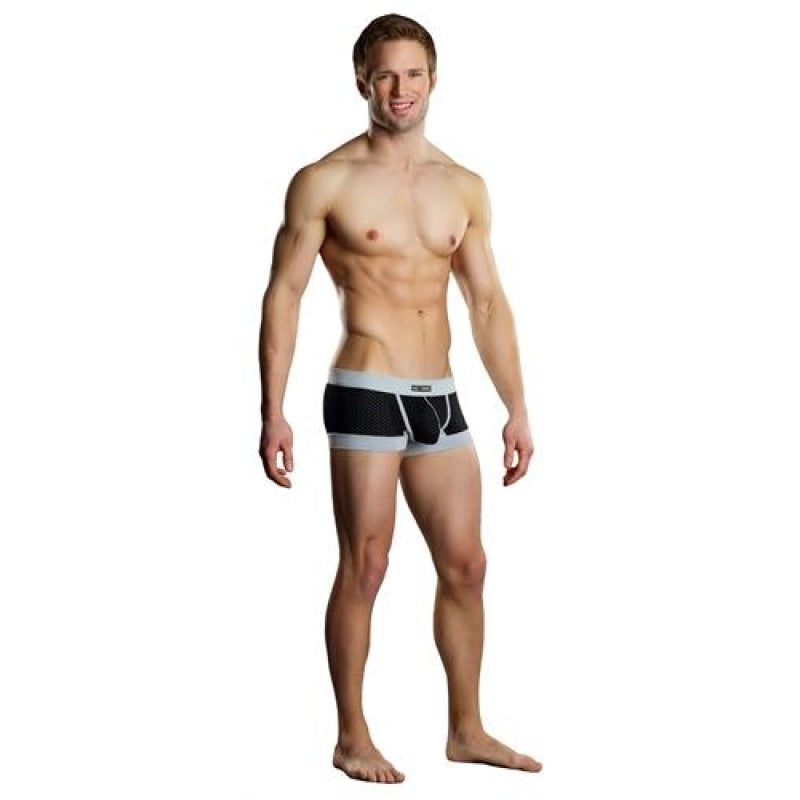 Sport Short Athletic Mesh - Extra Large Black and Grey MP-142202BRXL