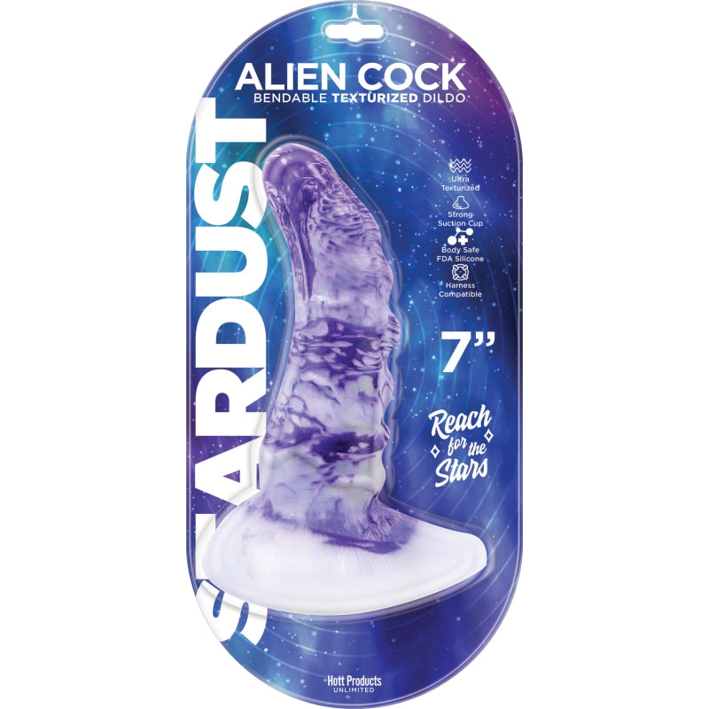 Stardust - Alien Cock - Bendable Texturized Dildo Texturized Dildo - 7 Inch - Dildos & Dongs