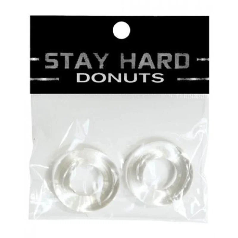 Stay Hard Donuts - 2 Pack - Clear - MyPleasure