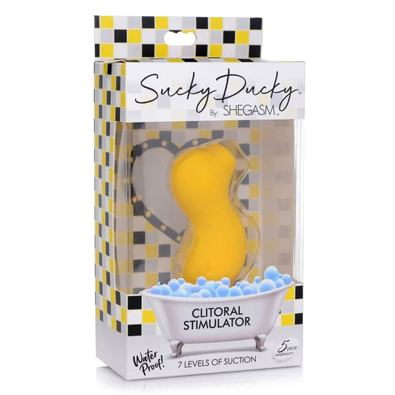 Sucky Ducky Silicone Clitoral Stimulator - Yellow - MyPleasure