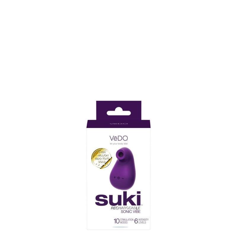 Suki Rechargeable Sonic Vibe - Deep Purple - Vibrators
