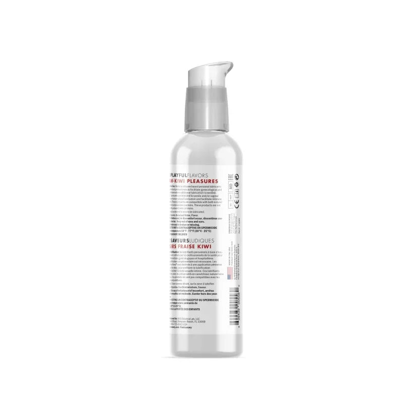 Swiss Navy 4-in-1 Playful Flavors - Strawberry Kiwi Pleasures - 4 Fl. Oz. - MyPleasure